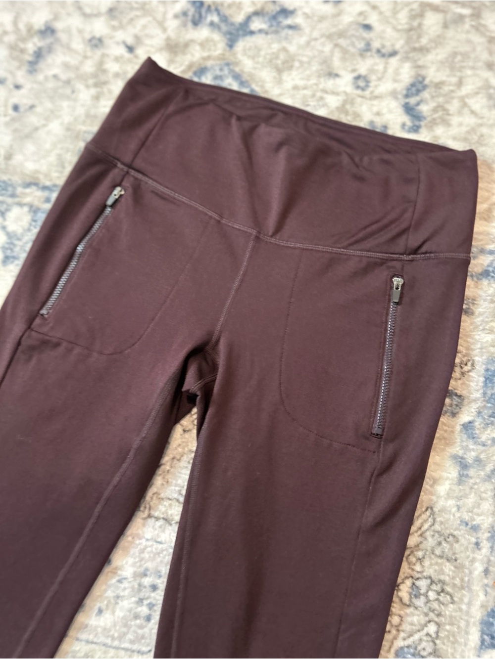 RBX Women’s High-Waist Athletic Leggings in Dark Plum - Picture 2 of 9